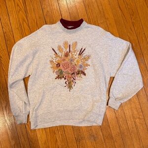 Morning Sun Vintage 90s Floral Graphic sweatshirt